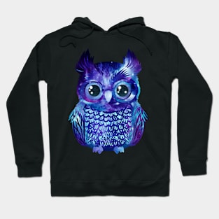 Galaxy blue owl Hoodie